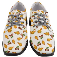 Oak Leaves And Acorns Women Heeled Oxford Shoes by SychEva