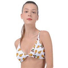 Oak Leaves And Acorns Knot Up Bikini Top by SychEva