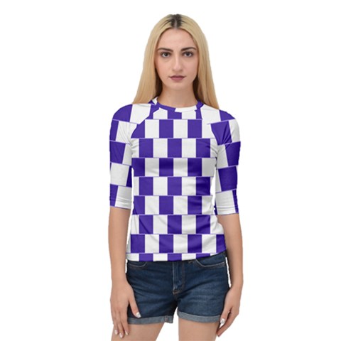 Illusion Blocks Quarter Sleeve Raglan Tee by Sparkle