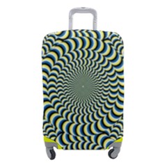 Illusion Waves Pattern Luggage Cover (small) by Sparkle