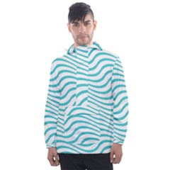 Beach Waves Men s Front Pocket Pullover Windbreaker by Sparkle