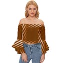 Different Off Shoulder Flutter Bell Sleeve Top View1