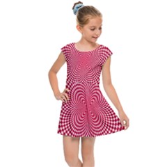 Illusion Floral Pattern Kids  Cap Sleeve Dress by Sparkle