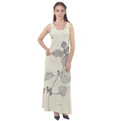 Lemon Balm Sleeveless Velour Maxi Dress by Limerence