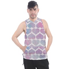 Multicolored Hearts Men s Sleeveless Hoodie by SychEva