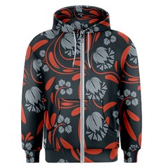 Folk Flowers Print Floral Pattern Ethnic Art Men s Zipper Hoodie by Eskimos