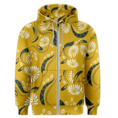 Folk Flowers Print Floral Pattern Ethnic Art Men s Zipper Hoodie by Eskimos