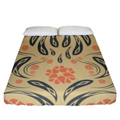 Folk Flowers Print Floral Pattern Ethnic Art Fitted Sheet (queen Size) by Eskimos