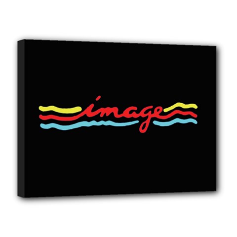 Image Logo Classic Canvas 16  X 12  (framed) by ImageReunion