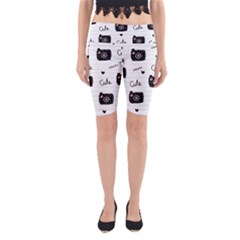 Cute Cameras Doodles Hand Drawn Yoga Cropped Leggings by Sapixe