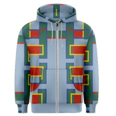 Abstract Pattern Geometric Backgrounds   Men s Zipper Hoodie by Eskimos