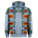 Abstract pattern geometric backgrounds   Men s Zipper Hoodie View1