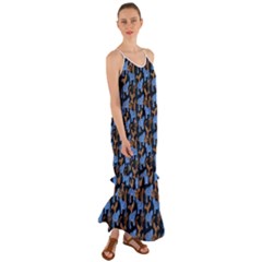 Blue Tigers Cami Maxi Ruffle Chiffon Dress by SychEva