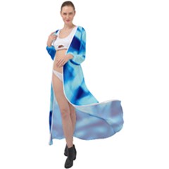 Blue Abstract 2 Maxi Chiffon Beach Wrap by DimitriosArt