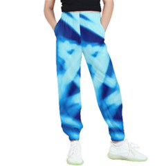 Blue Abstract 2 Kids  Elastic Waist Pants by DimitriosArt