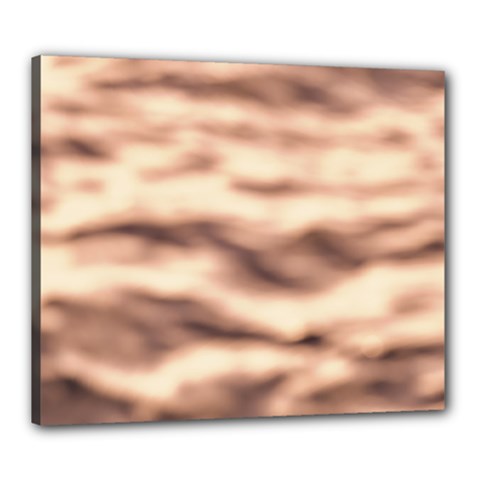 Pink  Waves Abstract Series No6 Canvas 24  X 20  (stretched) by DimitriosArt