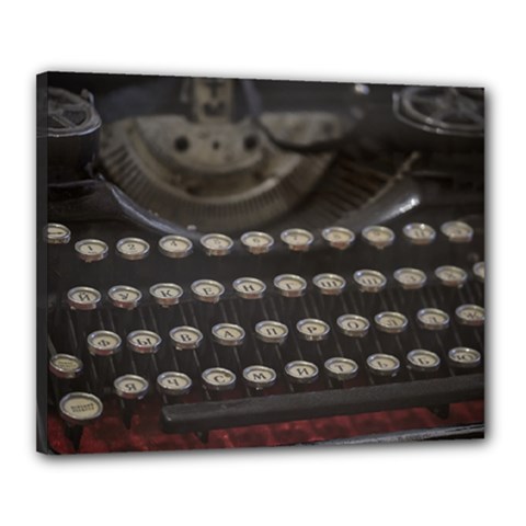 Keyboard From The Past Canvas 20  X 16  (stretched) by DimitriosArt