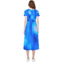 Blue Vibrant Abstract High Low Boho Dress View2