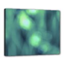 Green Vibrant Abstract Canvas 20  x 16  (Stretched) View1