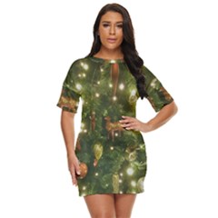 Christmas Tree Decoration Photo Just Threw It On Dress by dflcprintsclothing