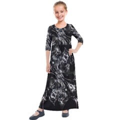 Celestial Diamonds Kids  Quarter Sleeve Maxi Dress by MRNStudios