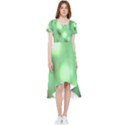 Green Vibrant Abstract No4 High Low Boho Dress View1