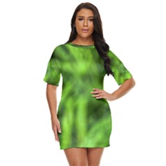 Green Abstract Stars Just Threw It On Dress by DimitriosArt