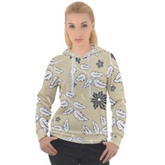 Folk Flowers Print Floral Pattern Ethnic Art Women s Overhead Hoodie by Eskimos