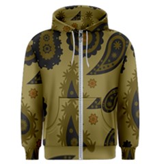 Floral Pattern Paisley Style Paisley Print  Doodle Background Men s Zipper Hoodie by Eskimos