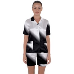 Gradient Satin Short Sleeve Pajamas Set by Sparkle