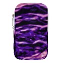 Purple  Waves Abstract Series No1 Waist Pouch (Small) View1