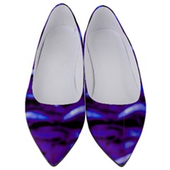 Purple  Waves Abstract Series No2 Women s Low Heels by DimitriosArt