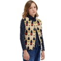 Champagne For The Holiday Kid s Short Button Up Puffer Vest	 View2