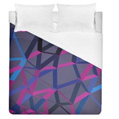 3d Lovely Geo Lines Duvet Cover (queen Size) by Uniqued