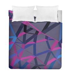 3d Lovely Geo Lines Duvet Cover Double Side (full/ Double Size) by Uniqued