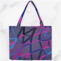 3d Lovely Geo Lines Mini Tote Bag by Uniqued