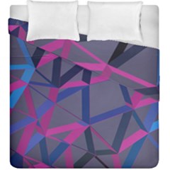 3d Lovely Geo Lines Duvet Cover Double Side (king Size) by Uniqued