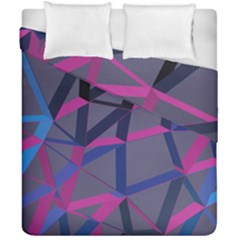 3d Lovely Geo Lines Duvet Cover Double Side (california King Size) by Uniqued