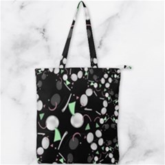 Digital Illusion Double Zip Up Tote Bag by Sparkle