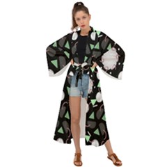 Digital Illusion Maxi Kimono by Sparkle