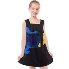 Digital Illusion Kids  Cross Back Dress by Sparkle