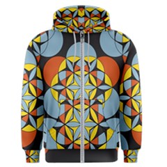 Abstract Pattern Geometric Backgrounds   Men s Zipper Hoodie by Eskimos