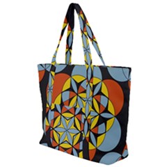 Abstract Pattern Geometric Backgrounds   Zip Up Canvas Bag by Eskimos