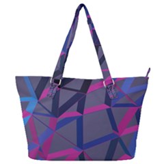 3d Lovely Geo Lines Full Print Shoulder Bag by Uniqued