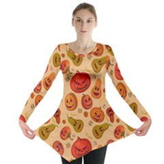 Pumpkin Muzzles Long Sleeve Tunic  by SychEva