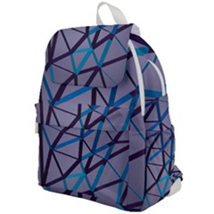 3d Lovely Geo Lines 2 Top Flap Backpack by Uniqued