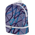 3d Lovely Geo Lines 2 Zip Bottom Backpack View1