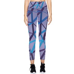 3d Lovely Geo Lines 2 Pocket Leggings  by Uniqued