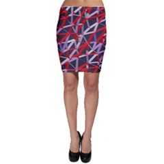 3d Lovely Geo Lines Vii Bodycon Skirt by Uniqued