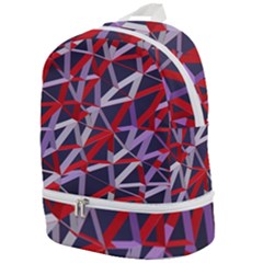 3d Lovely Geo Lines Vii Zip Bottom Backpack by Uniqued